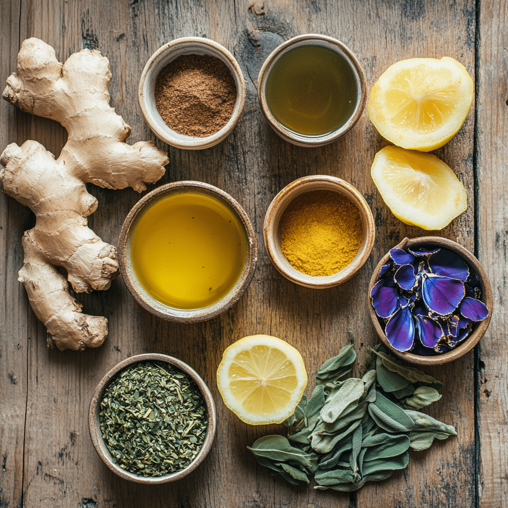 Brazilian Mounjaro Drink Ingredients Natural ingredients for Brazilian Mounjaro recipe