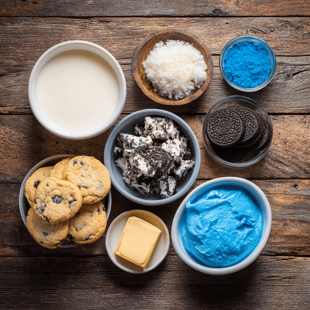 Cookie Monster Ice Cream – Ingredients