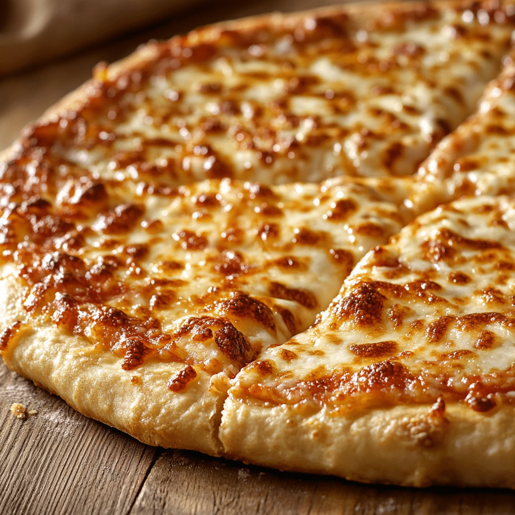 A close-up of golden Cottage Cheese Pizza Crust fresh out of the oven