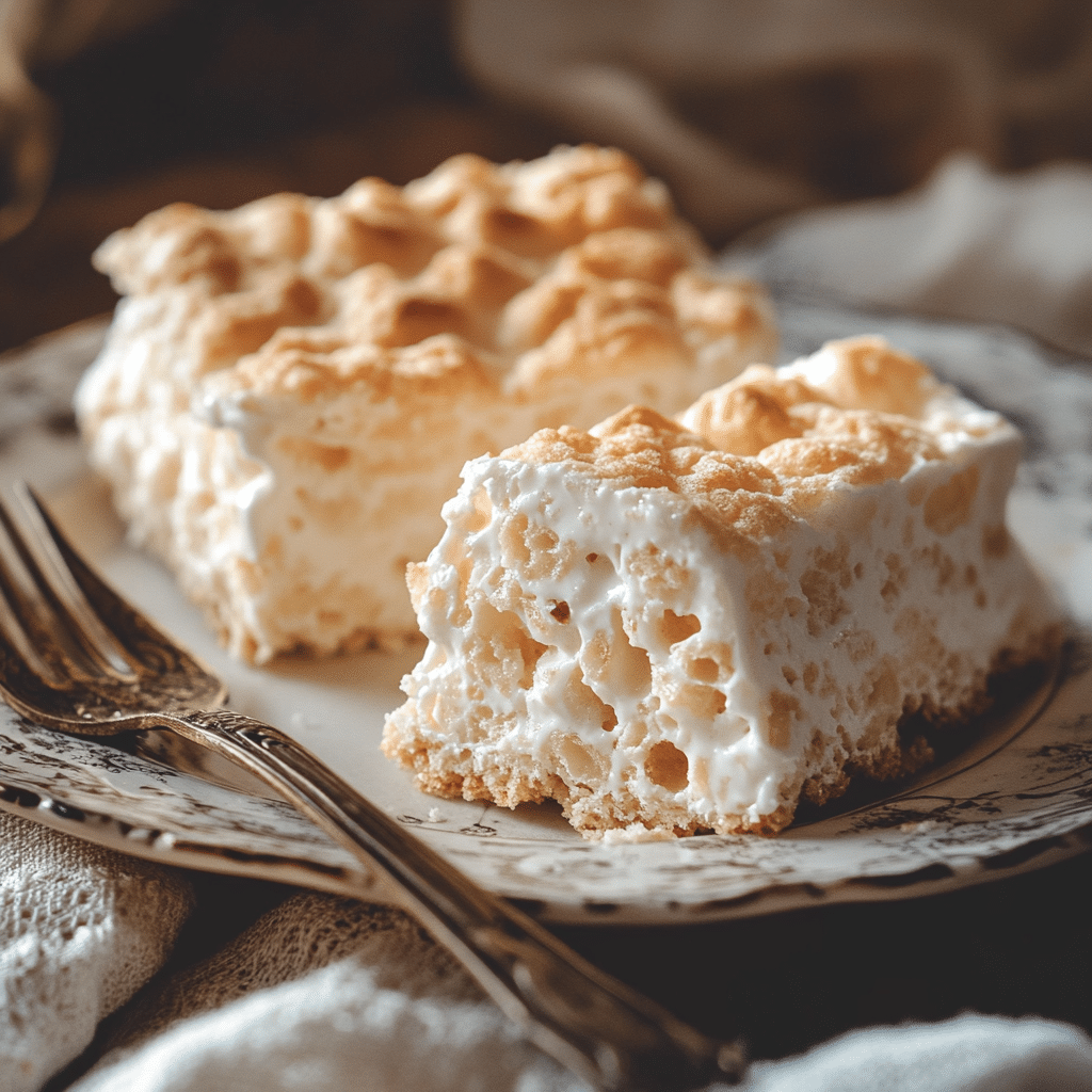 Rice Krispie Ice Cream – Serving Sliced Rice Krispie Ice Cream served on a ceramic plate
