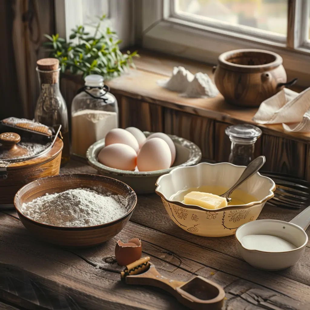 how to bake a cake step