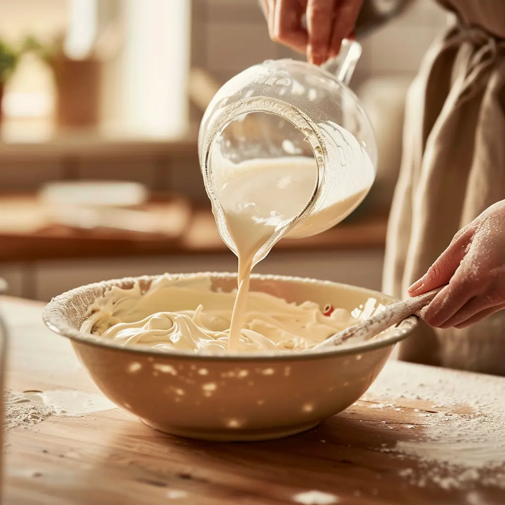 how to bake a cake step