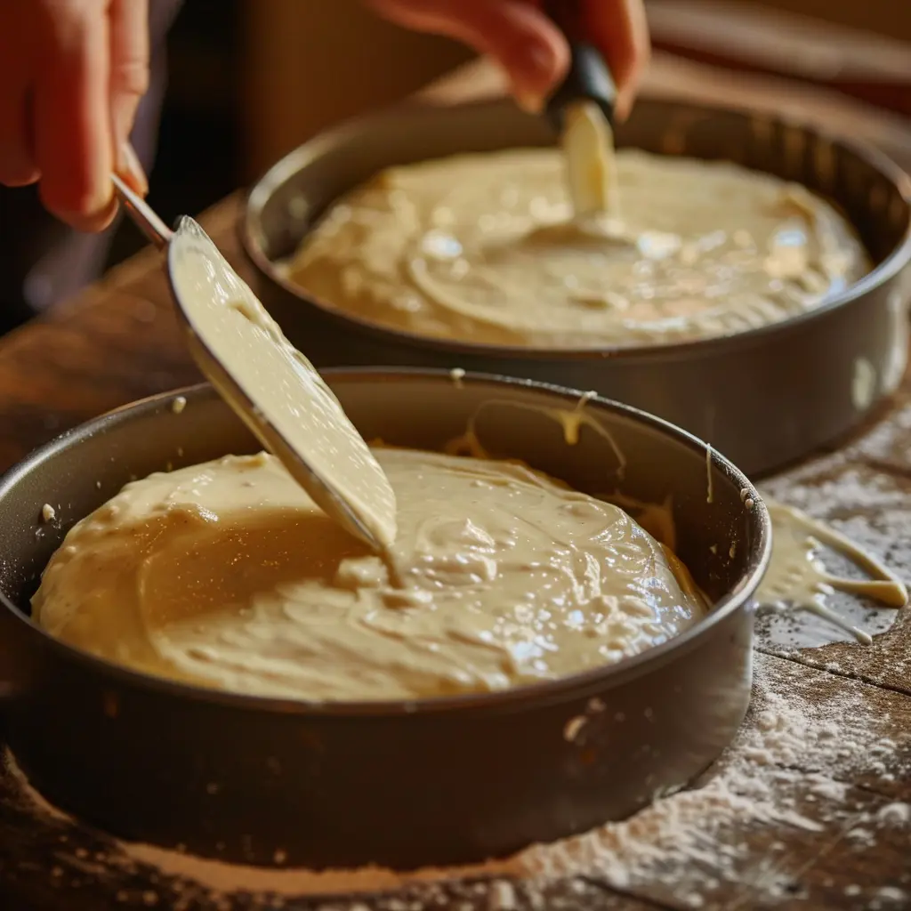 how to bake a cake step